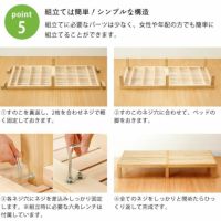 組立が簡単なすのこベッド