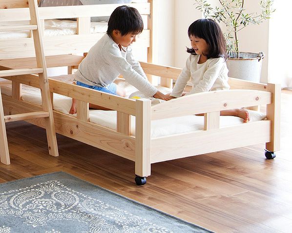国産ひのき 親子ベッド 生活スタ 親子ベッド・エキストラベッド 国産ひのき 親子ベッド 生活スタ 親子ベッド・エキストラベッド