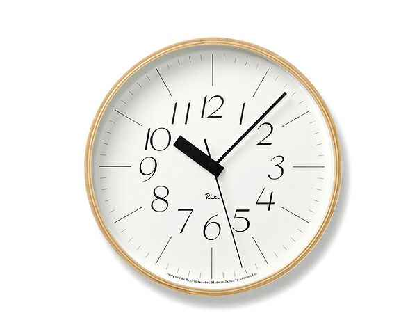 掛け時計リキクロックMサイズ（電波時計）Lemnos（レムノス）RikiClock_詳細03