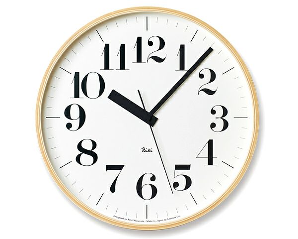 掛け時計リキクロックLサイズ（電波時計）Lemnos（レムノス）RikiClock_詳細03