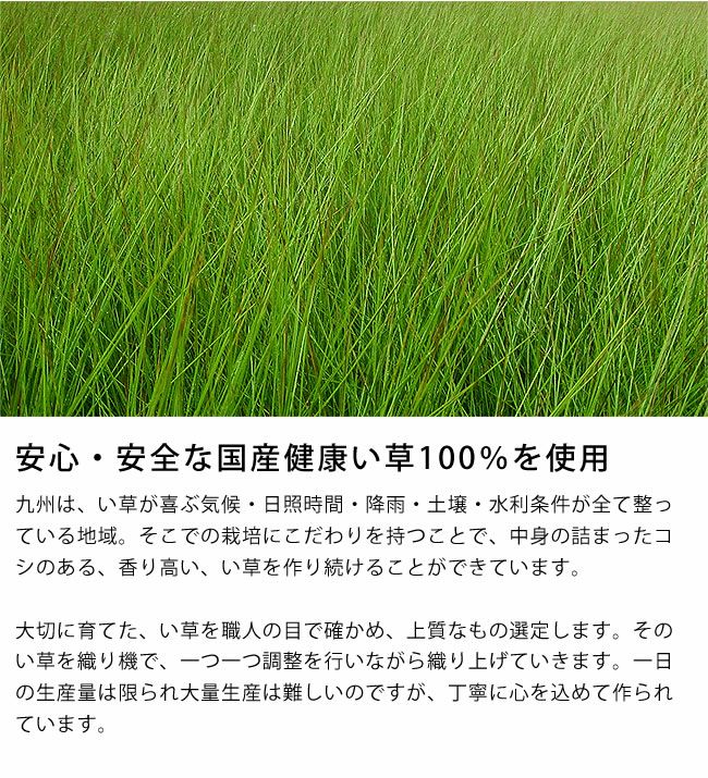 安心安全な国産健康い草100％を使用したい草子供用サマーマット