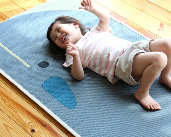 コシのある、香り高い子供用サマーマット「くじら」