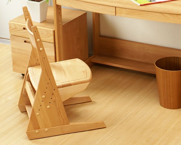 木のぬくもりがあり使いやすいアルダー材の学習椅子_詳細02