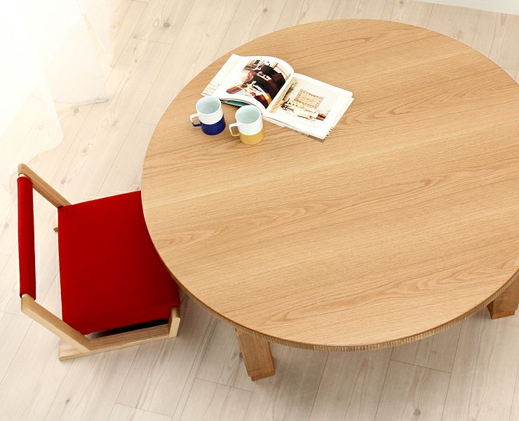 家具調こたつ コタツ 120cm丸 こたつテーブル（円形・楕円形）｜こたつ通販【家具の里】