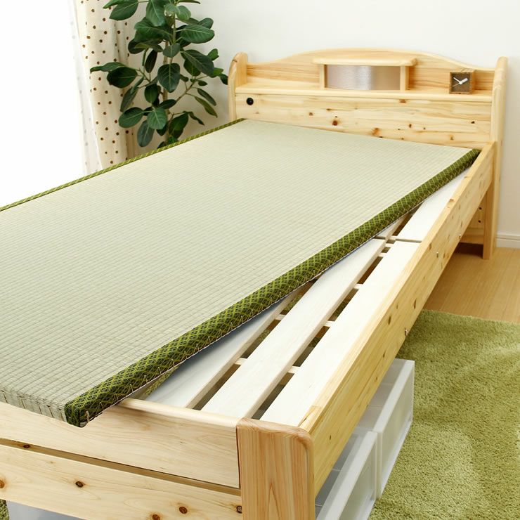 体にやさしいエコ素材の木製畳ベッド