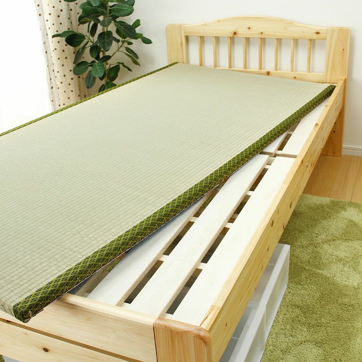 ひのき材の木製畳ベッドシングルサイズたたみ付_詳細16