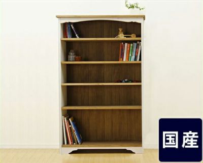 【国産】コンパクトでかわいい<br>カントリー調シェルフ