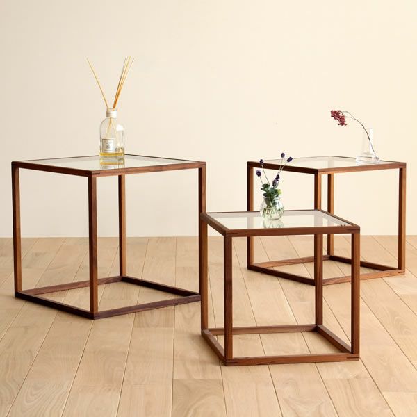 無垢材で作ったネストテーブル小サイズ【 リビングテーブル｜リビング