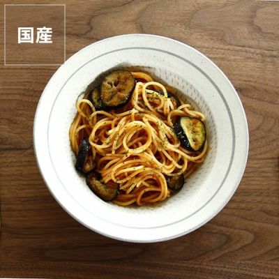 【国産】鶴見窯（つるみがま）<br>小石原焼　パスタ皿<br>白　ライン入り（直径20cm）（1枚）