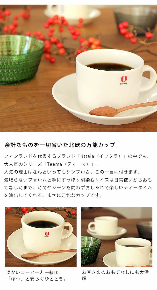 iittala（イッタラ）ティーマティーカップ＆ソーサーホワイト　_詳細04