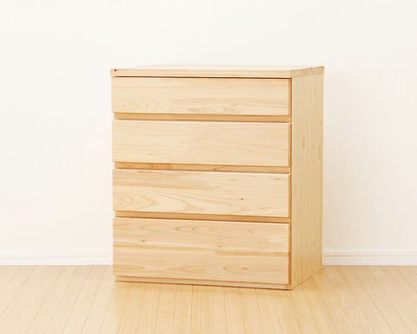 子供部屋にぴったり！ひのきのチェスト（4段）_詳細02