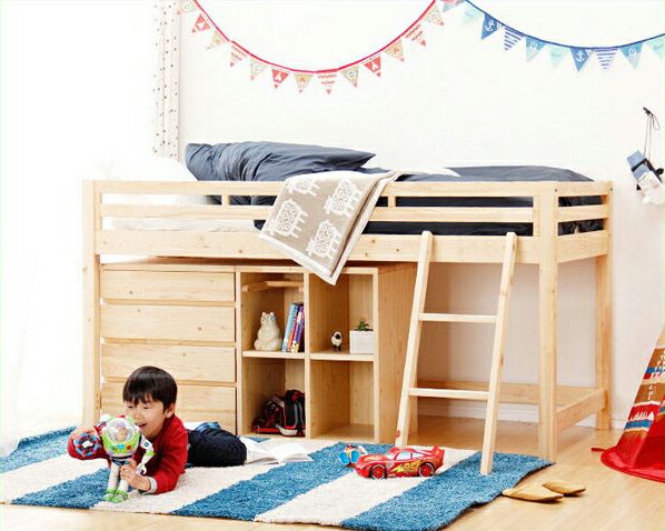 子供部屋にぴったり！お部屋を有効活 システムベッド・ロフトベッド｜システム通販【家具の里】