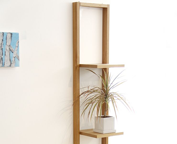 ディズプレイを綺麗に魅せるホワイトオーク材の木製ラック_詳細03