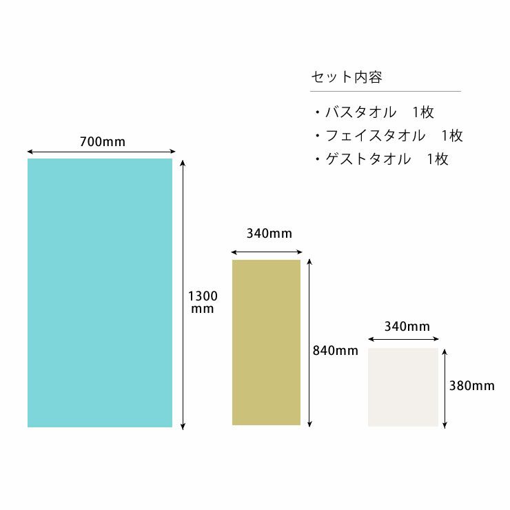 kontex（コンテックス）プラスカラータオル３枚セット（バスタオル×１・フェイスタオル×１・ゲストタオル×１）_詳細09