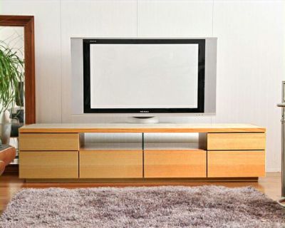 流れる木目がナチュラルでシンプルなテレビボードビーチ 幅180cm_詳細01