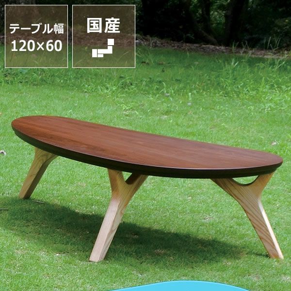 ウォールナット材の こたつテーブル 120cm幅_詳細01