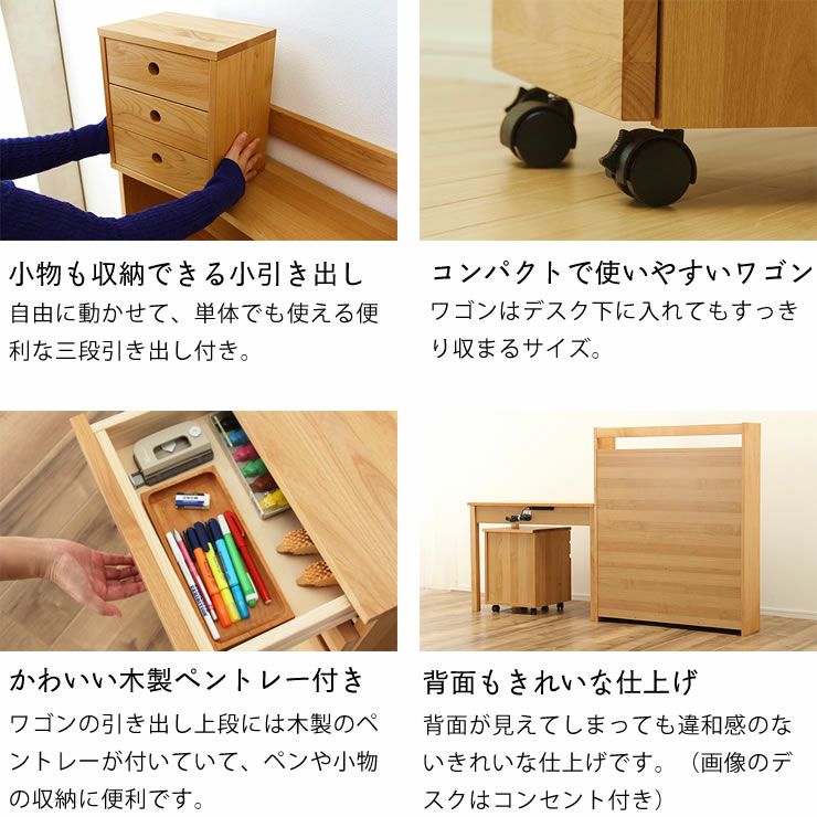 木製シンプルデスク 2引き出し付き（楽天市場】【豪華特典2個付き 