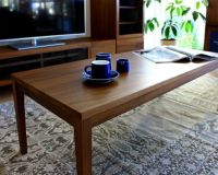 うっどすたいる ローテーブル　ウォルナット×ダークブラウン600mm×600mm うっどすたいる人気1位】ローテーブル 重厚感ある厚い天板 キューブ型