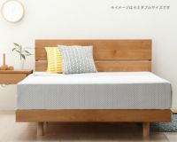 アルダー無垢材を使用した木製すのこベッド シングルサイズポケットコイルマット付_詳細02