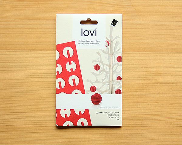 lovi（ロヴィ）白樺のオブジェミニボール（レッド）(8個入り)_詳細03