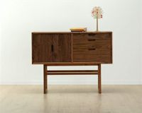 展示品　府中家具　ウォールナット　4段　チェスト　収納　キャビネット　モダン 展示品 府中家具 ウォールナット 4段 チェスト 収納 キャビネット