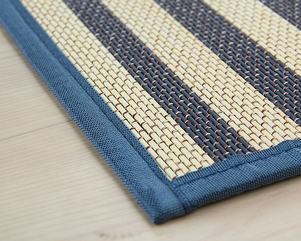 インテリアをラフに楽しむ竹のボーダーラグ130×180cm_詳細02