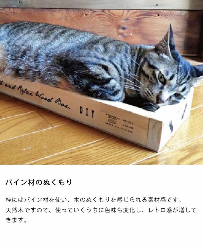 URBAN Ole Eco Park（アーバン・オーレ・エコパーク）ねこのつめとぎ木製ボックスDIYキット_詳細07