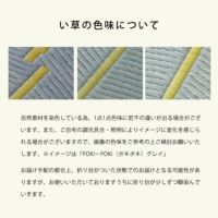 国産い草ラグのい草の色味について