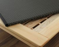 木目の美しい宮付きひのき材の木製畳ベッド ダブルサイズ_詳細02