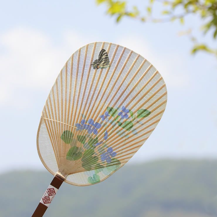 水うちわ判型のイメージ（岐阜蝶）