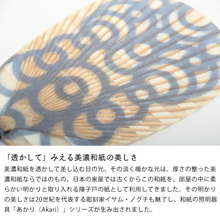 美濃和紙が美しい水うちわ