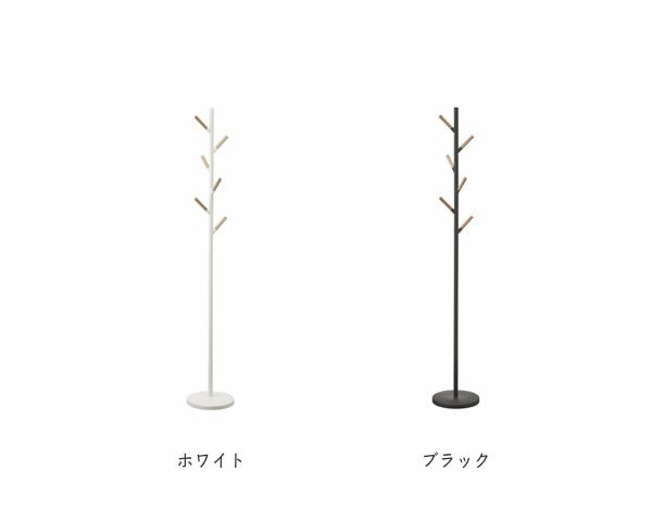 木製のバーとスチールを組み合わせたナチュラルでスタイリッシュな山崎実業ポールハンガーplain（プレーン）