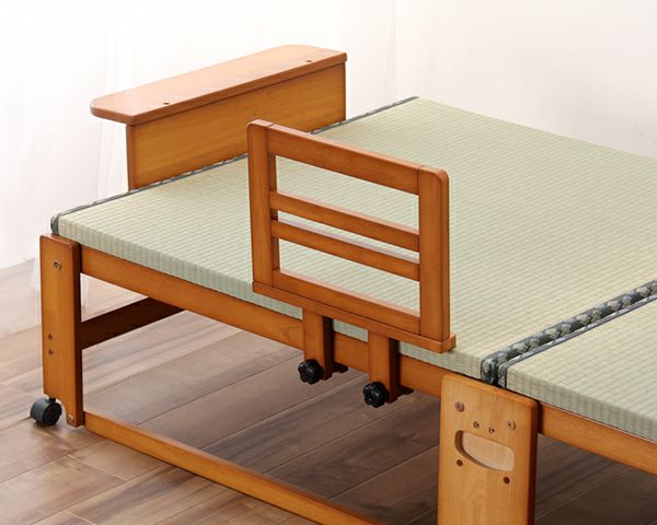 折りたたみベッド シングルサイズ ナチュラルウッド(新品のベッドガードもおまけ) 24900008.jpg?t=20230519112458