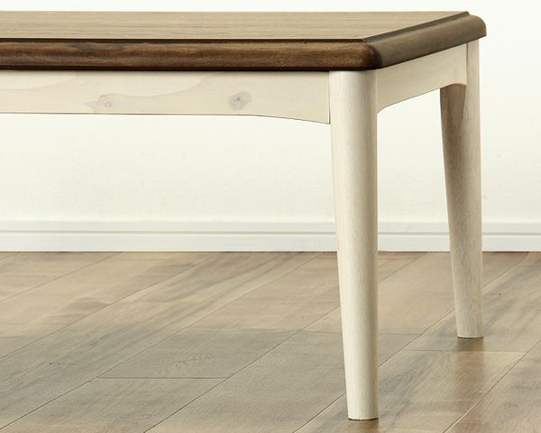 家具調こたつ 長方形 120cm幅木製（オーク材）ダイニング テーブル リビングこたつ ローテーブル デザイン_詳細02