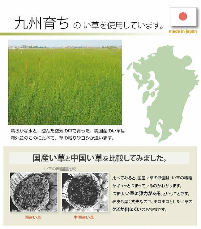 九州育ちのい草を使用した置き畳