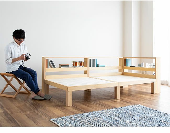 日本の伝統技法の「蟻組み(ありぐみ)」を施した桐のマルチシェルフ