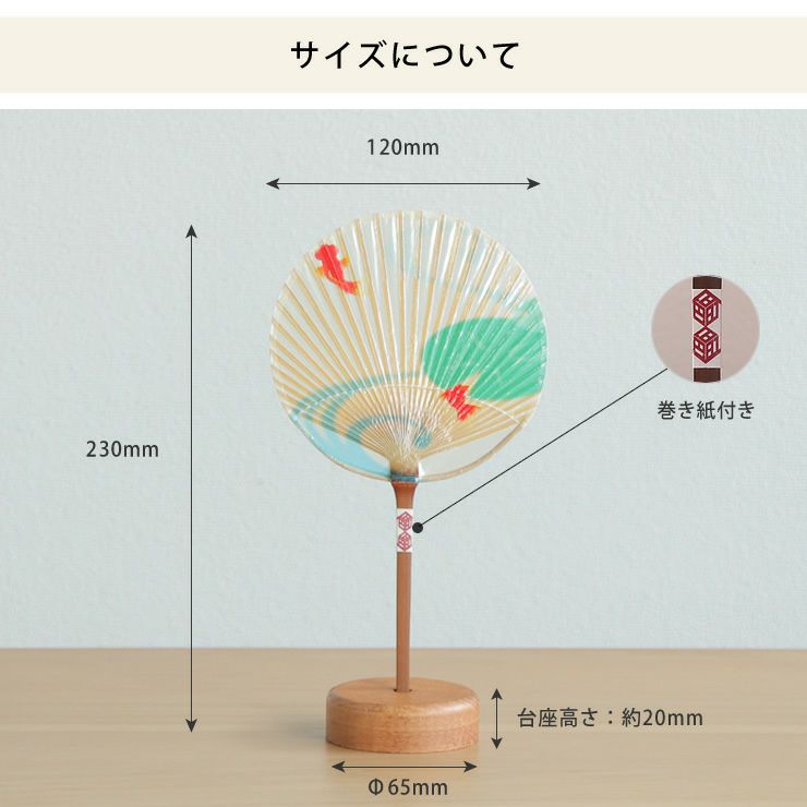 水うちわのサイズについて