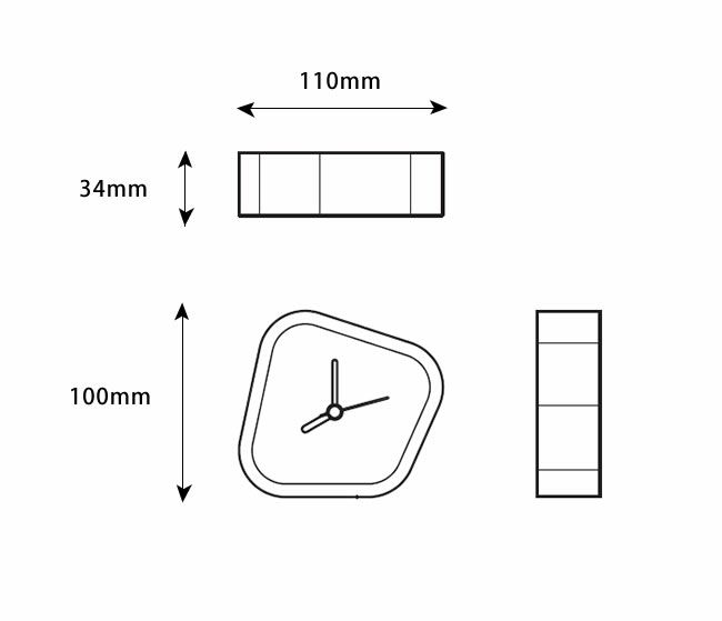 PLYWOOD laborarory（プライウッド ラボラトリ）clock rotation 置き時計_詳細07