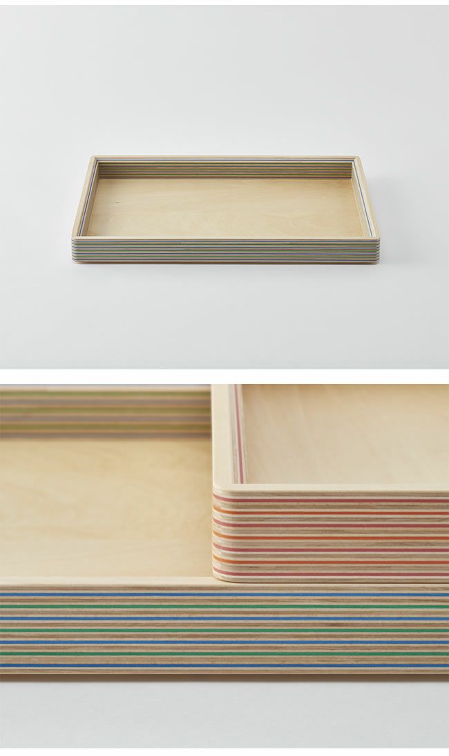 PLYWOOD laborarory（プライウッド ラボラトリ）document tray villa 資料トレイA4ブルーグリーン_詳細05