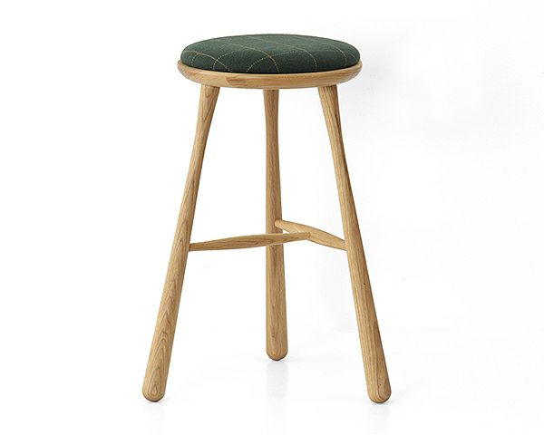 BOWスツールRibbonオーク材 高さ61cm_詳細02