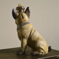 アンティーク　クラシック　レトロ　海外　置物　オブジェ　犬 豆柴 柴犬 犬 茶柴 ミニチュアアニマル 置物 オブジェ かわいい