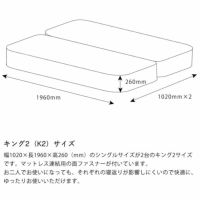 サータ（Serta）ポスチャーノーマルポケットコイルマットレス（ノーマルタイプ）K2 キング2サイズ（3ゾーン：交互配列）_詳細14