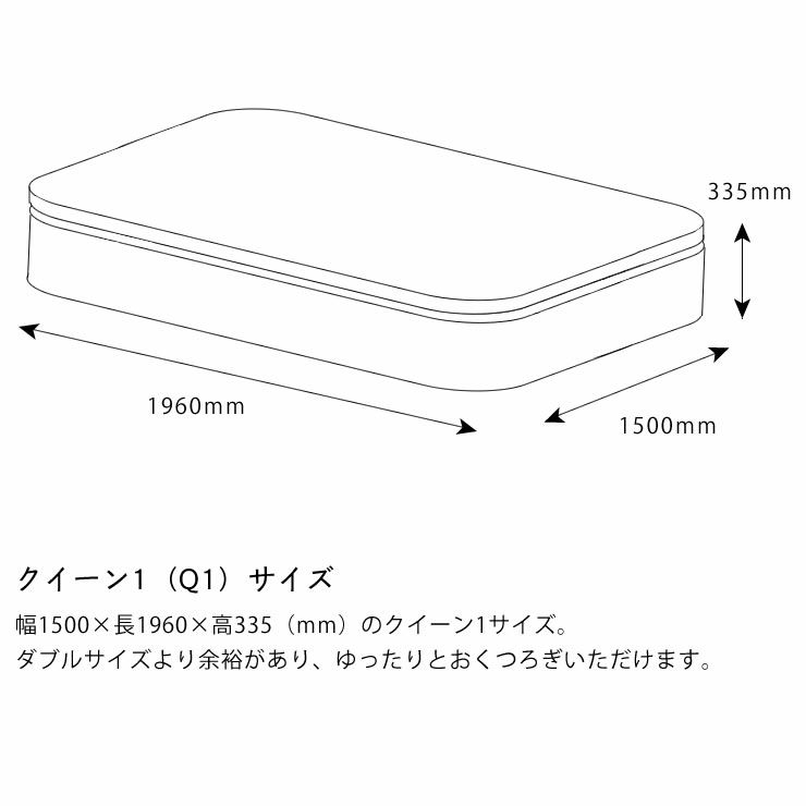 サータ（Serta）iSeries（アイシリーズ） スイートピローソフトポケットコイルマットレス（立体ピローソフト・1トップタイプ）Q1 クイーン1サイズ（3ゾーン：並行配列）_詳細16