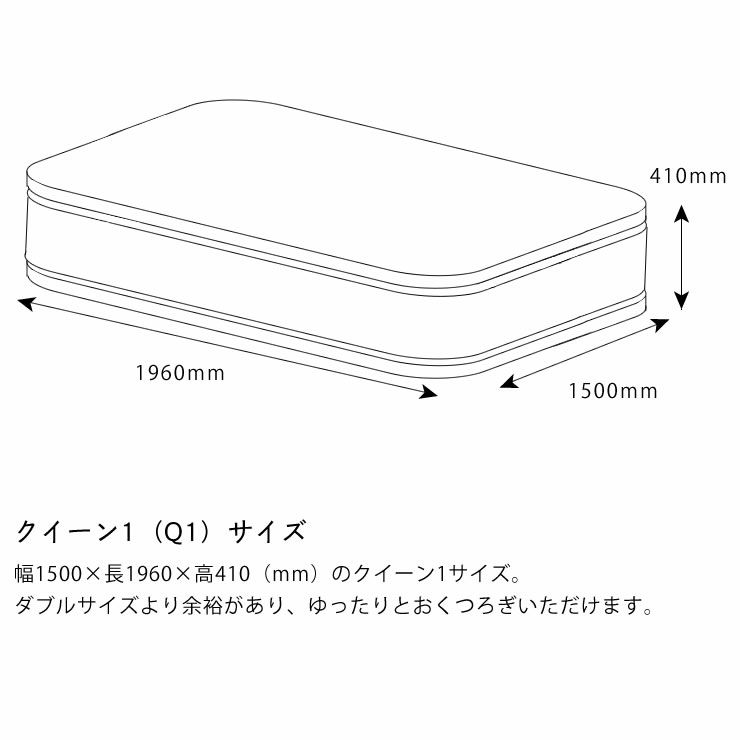 サータ（Serta）iSeries（アイシリーズ） スイートピローソフトポケットコイルマットレス（立体ピローソフト・2トップタイプ）Q1 クイーン1サイズ（3ゾーン：並行配列）_詳細16