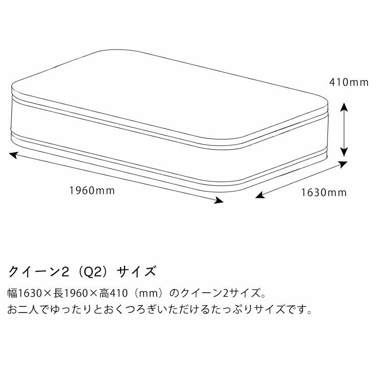 サータ（Serta）iSeries（アイシリーズ） スイートピローソフトポケットコイルマットレス（立体ピローソフト・2トップタイプ）Q2 クイーン2（1枚マット）サイズ（3ゾーン：並行配列）_詳細16