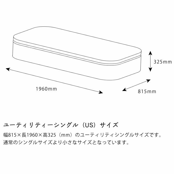 サータ（Serta）スイートコンフォート ピローソフトポケットコイルマットレス（立体ピローソフト・1トップタイプ）US ユーティリティーシングルサイズ（3ゾーン：並行配列）_詳細14