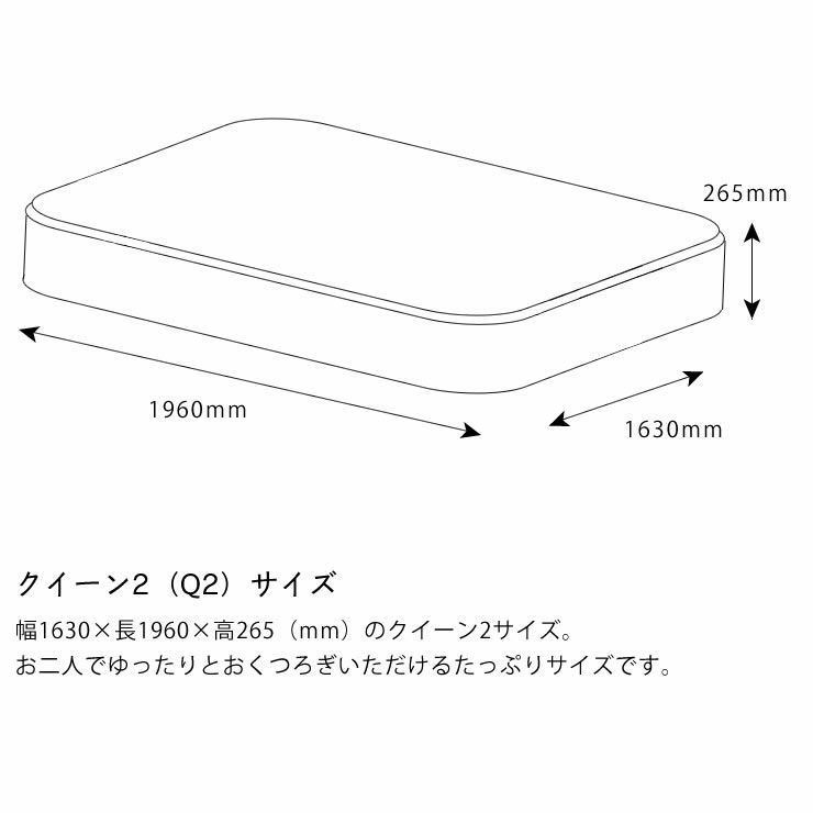 サータ（Serta）ペディック62 ボックストップ F1Pポケットコイルマットレス（BOXトップタイプ）Q2 クイーン2（1枚マット）サイズ（3ゾーン：並行配列）_詳細14