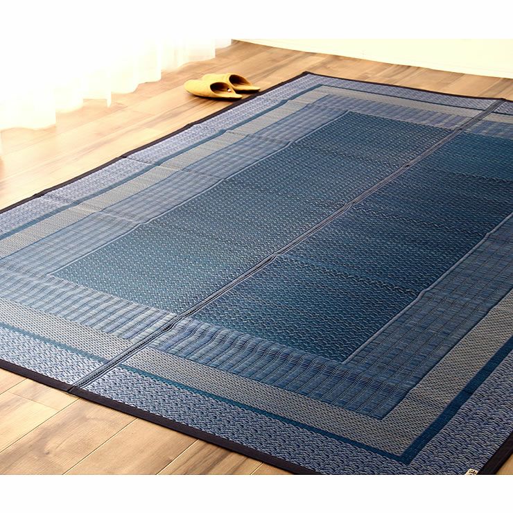 技巧的な織柄を作ることのできる「紋織り」のい草カーペット