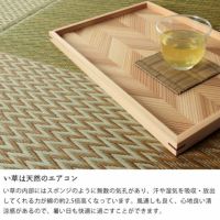 風通しも良く、心地良い清涼感があるい草ラグ