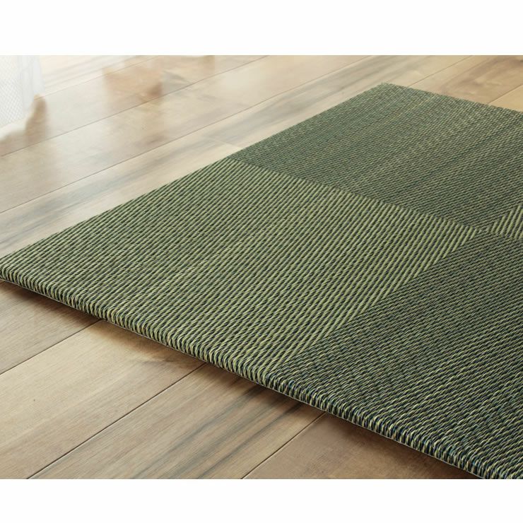 市松模様を織り出したすっきりデザインのユニット畳
